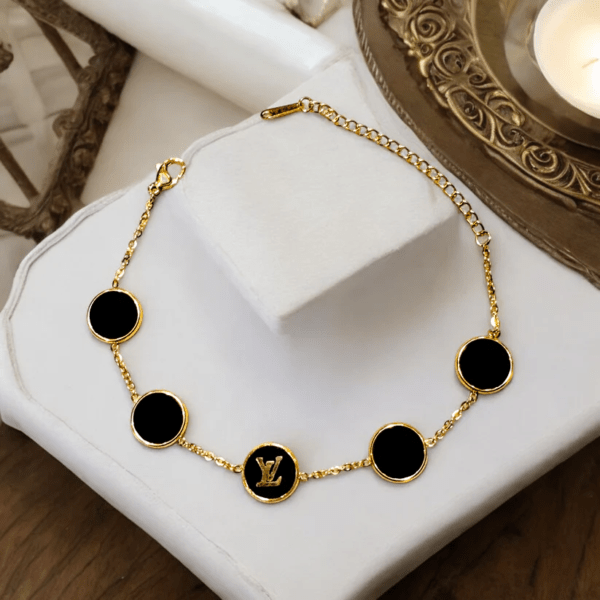 Louis Vuitton Chain Black Bracelet